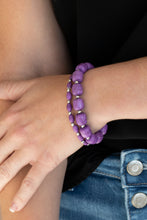 Load image into Gallery viewer, Colorfully Country - Purple Stretch Bracelet
