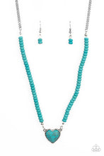 Load image into Gallery viewer, Country Sweetheart - Blue Necklace
