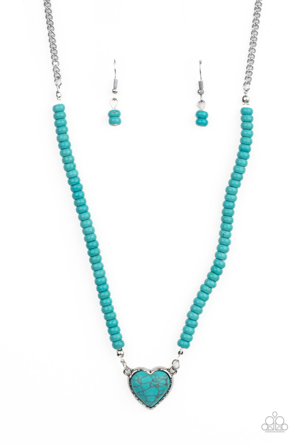 Country Sweetheart - Blue Necklace