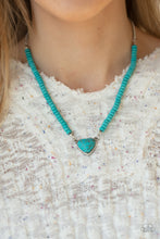 Load image into Gallery viewer, Country Sweetheart - Blue Necklace

