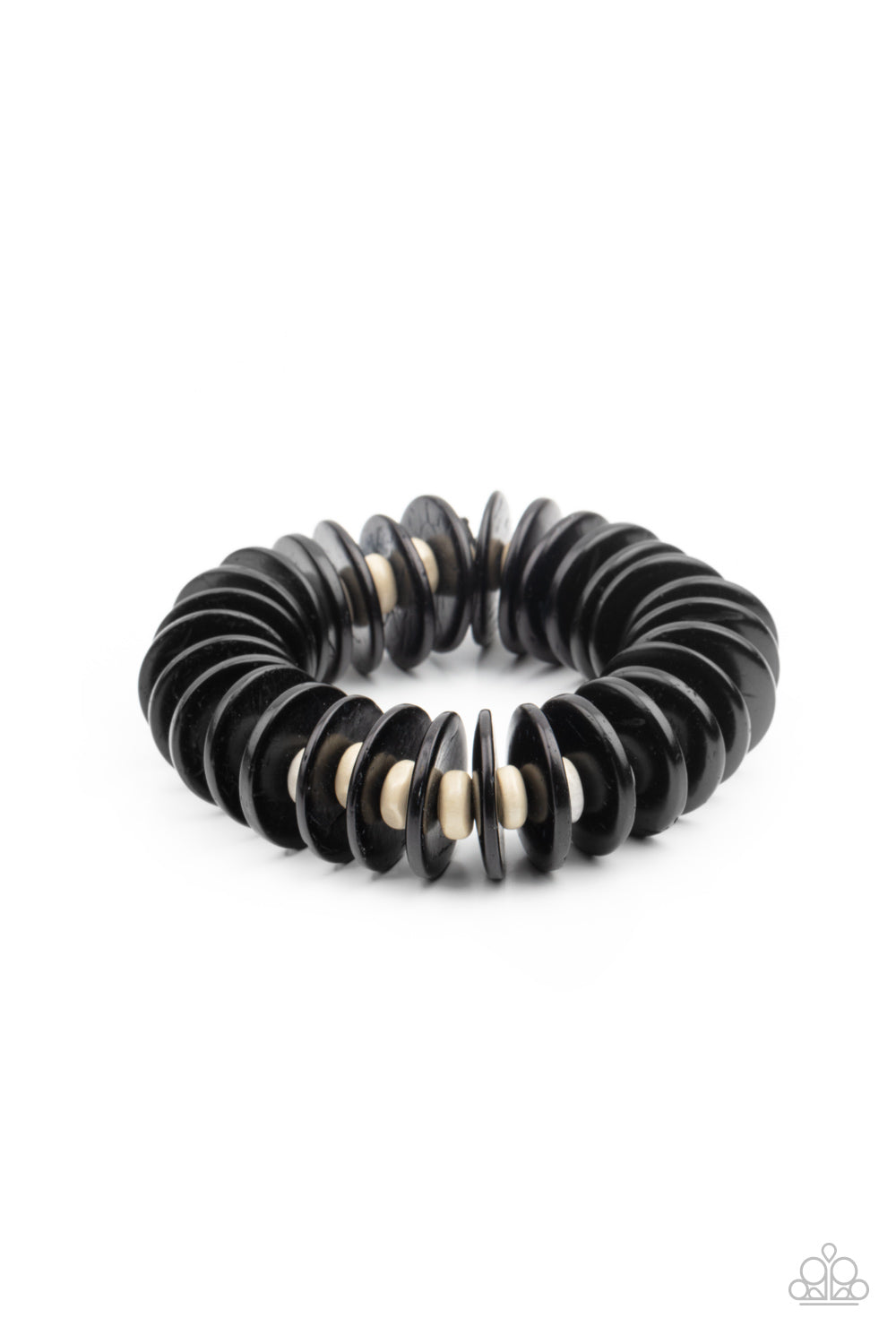 Caribbean Reefs - Black Stretch Bracelet