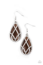 Load image into Gallery viewer, Crawling With Couture - Brown Earrings
