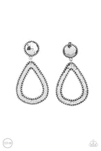Load image into Gallery viewer, Beyond The Borders - Silver Clip-On Earrings
