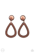 Load image into Gallery viewer, Beyond The Borders - Copper Clip-On Earrings
