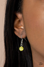 Load image into Gallery viewer, Aura Allure - Yellow Earrings/ Necklace Set
