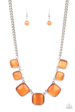 Load image into Gallery viewer, Aura Allure - Orange Earrings/ Necklace Set

