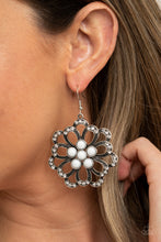 Load image into Gallery viewer, Dazzling Dewdrops - White earrings

