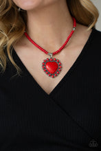 Load image into Gallery viewer, A Heart Of Stone - Red Heart Necklace
