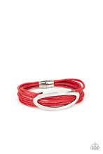 Load image into Gallery viewer, Corded Couture - Red Bracelet
