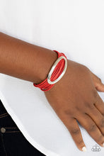 Load image into Gallery viewer, Corded Couture - Red Bracelet
