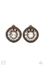 Load image into Gallery viewer, Dazzling Definition - Brass earrings
