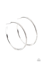Load image into Gallery viewer, By Popular Vote - White Hoop Earrings
