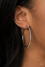 Load image into Gallery viewer, By Popular Vote - White Hoop Earrings
