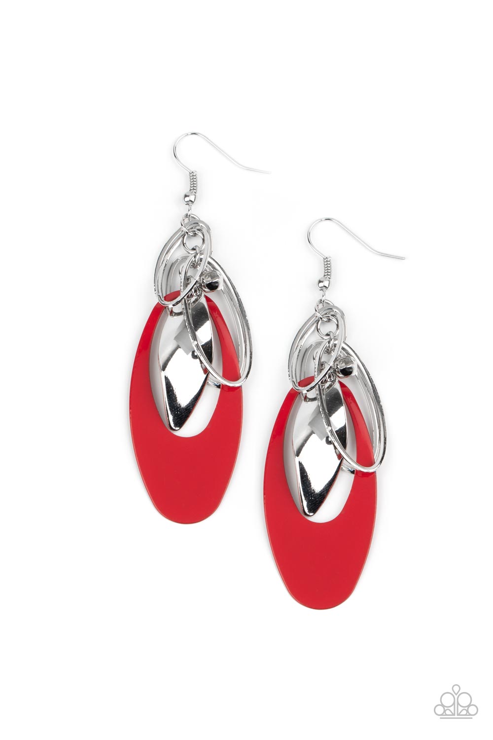 Ambitious Allure - Red Earrings