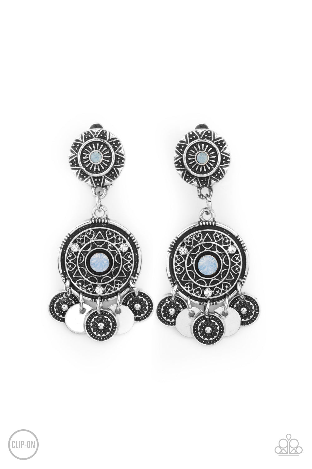 A DREAMCATCHER Come True - Blue Clip On Earrings