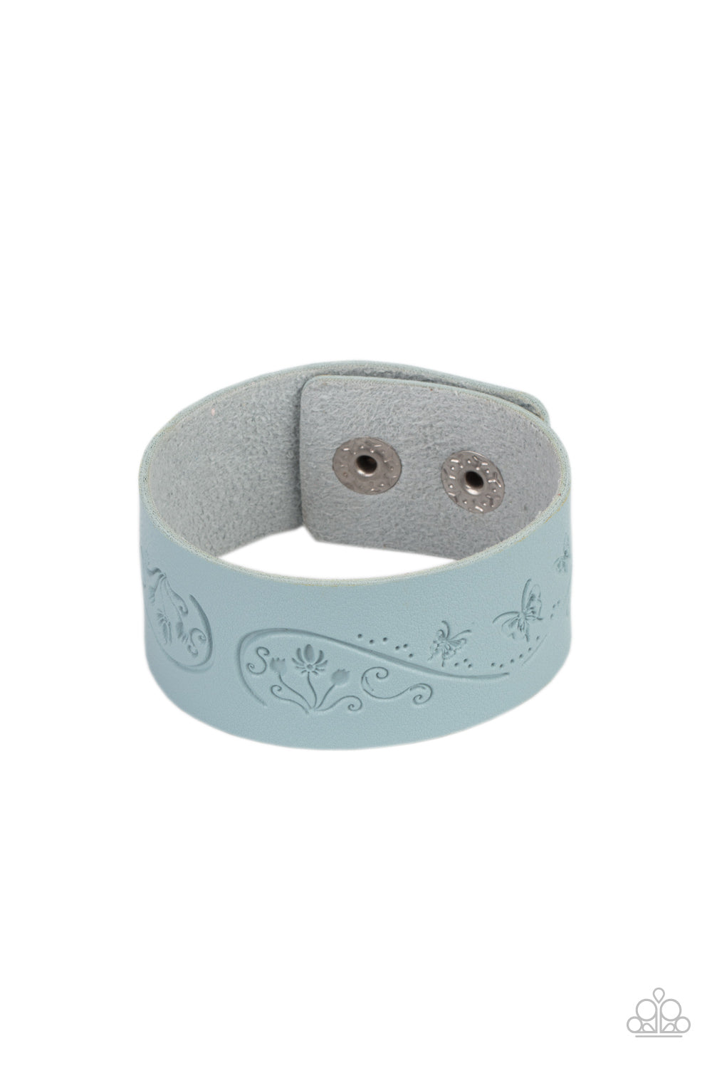 Butterfly Canopy - Blue Snap Bracelet