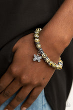 Load image into Gallery viewer, Butterfly Wishes - Yellow Stretch Bracelet
