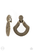 Load image into Gallery viewer, Better Buckle Up - Brass Clip-On Earrings
