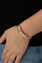 Load image into Gallery viewer, Across The HEIR-Waves - Gold Cuff bracelet
