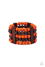 Load image into Gallery viewer, Caribbean Catwalk - Orange Stretch Bracelet
