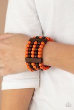 Load image into Gallery viewer, Caribbean Catwalk - Orange Stretch Bracelet
