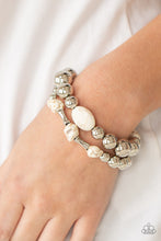 Load image into Gallery viewer, Authentically Artisan - White Stretch Bracelet
