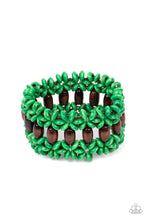 Load image into Gallery viewer, Bali Beach Retreat - Green Stretch Bracelet
