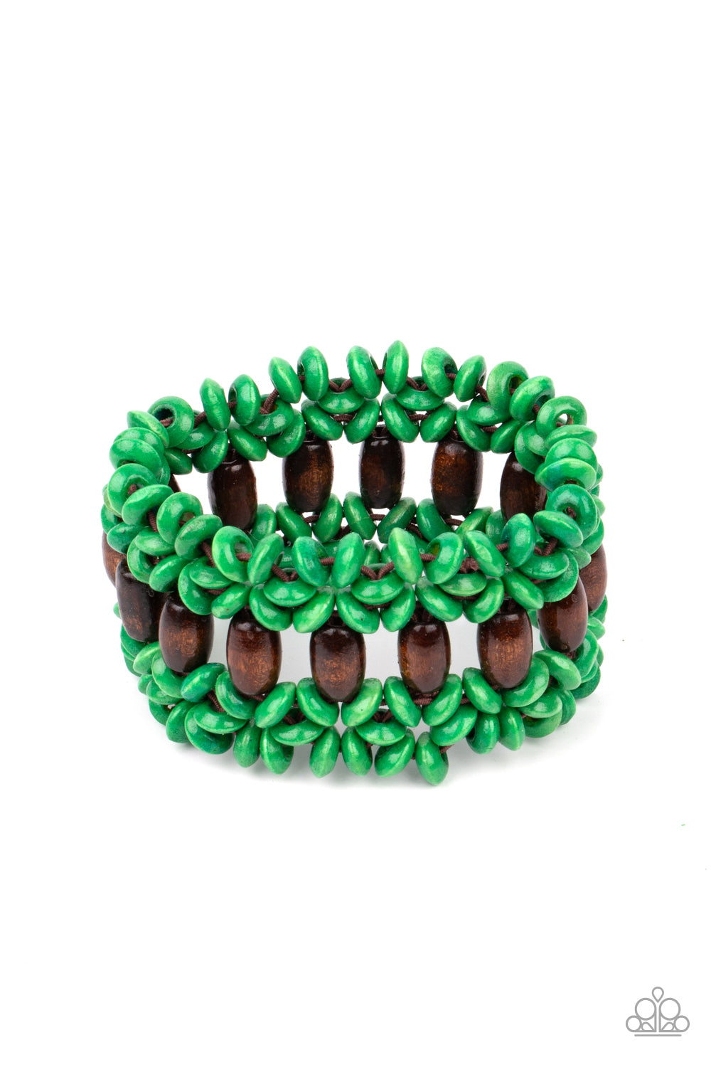 Bali Beach Retreat - Green Stretch Bracelet