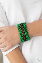 Load image into Gallery viewer, Bali Beach Retreat - Green Stretch Bracelet
