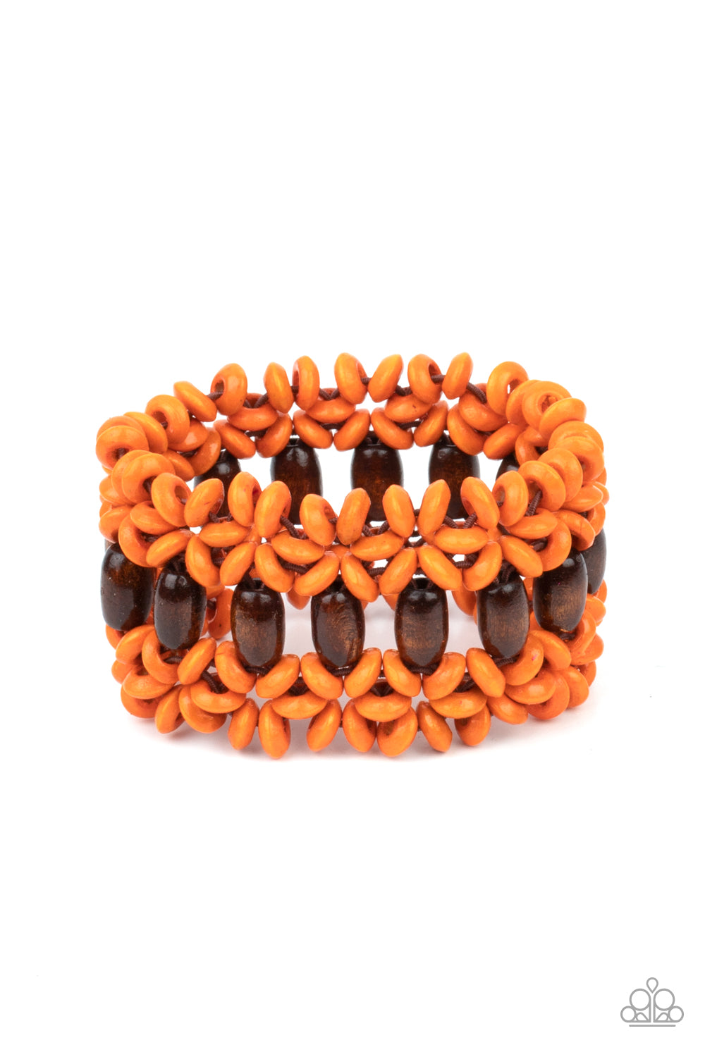 Bali Beach Retreat - Orange Stretch Bracelet