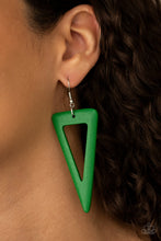 Load image into Gallery viewer, Bermuda Backpacker - Green Earrings
