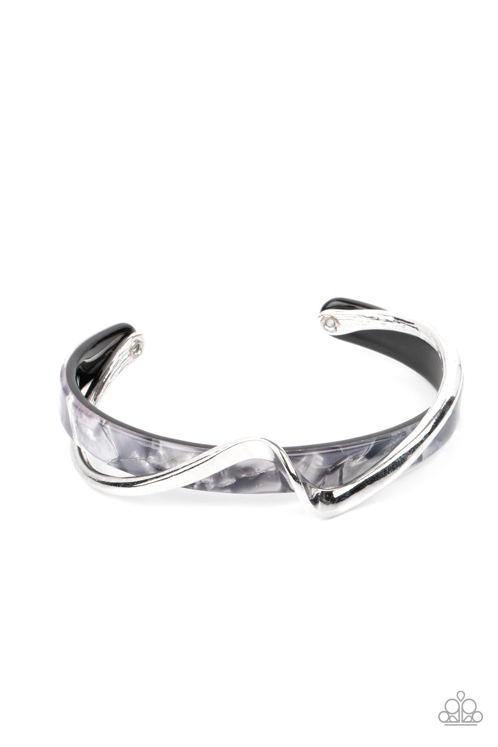 Craveable Curves - Silver Cuff Bracelet