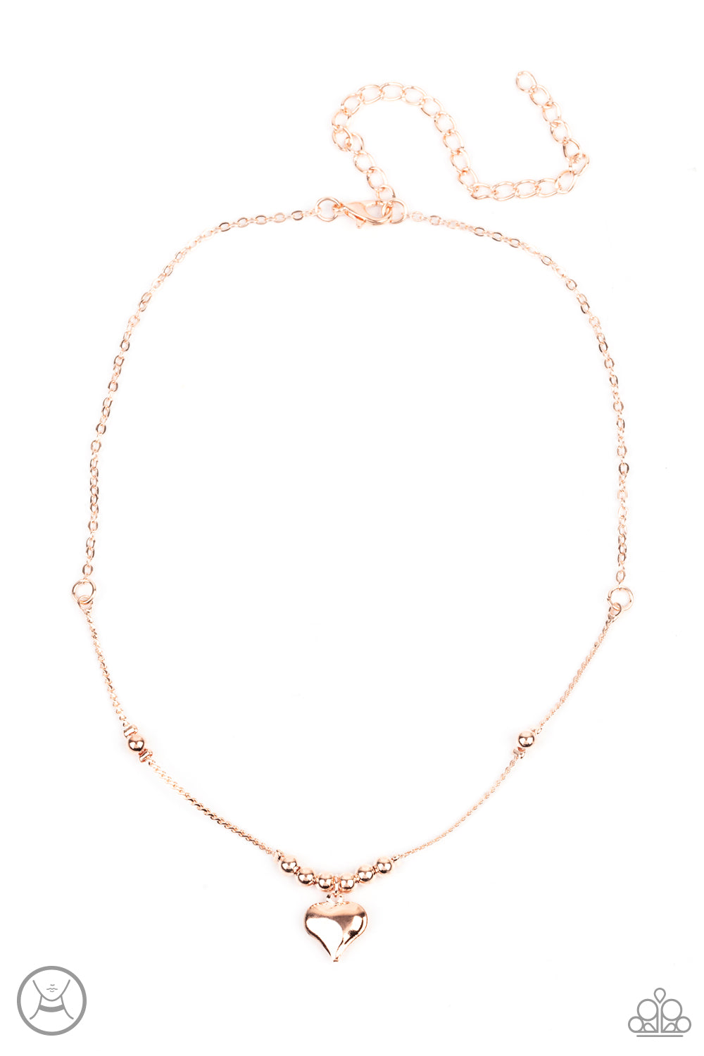 Casual Crush - Rose Gold Choker Necklace