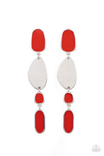 Load image into Gallery viewer, Deco By Design - Red earrings
