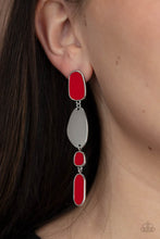 Load image into Gallery viewer, Deco By Design - Red earrings
