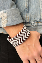 Load image into Gallery viewer, Biker Badlands - Brown Snap Bracelet
