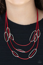 Load image into Gallery viewer, Check Your CORD-inates - Red Necklace
