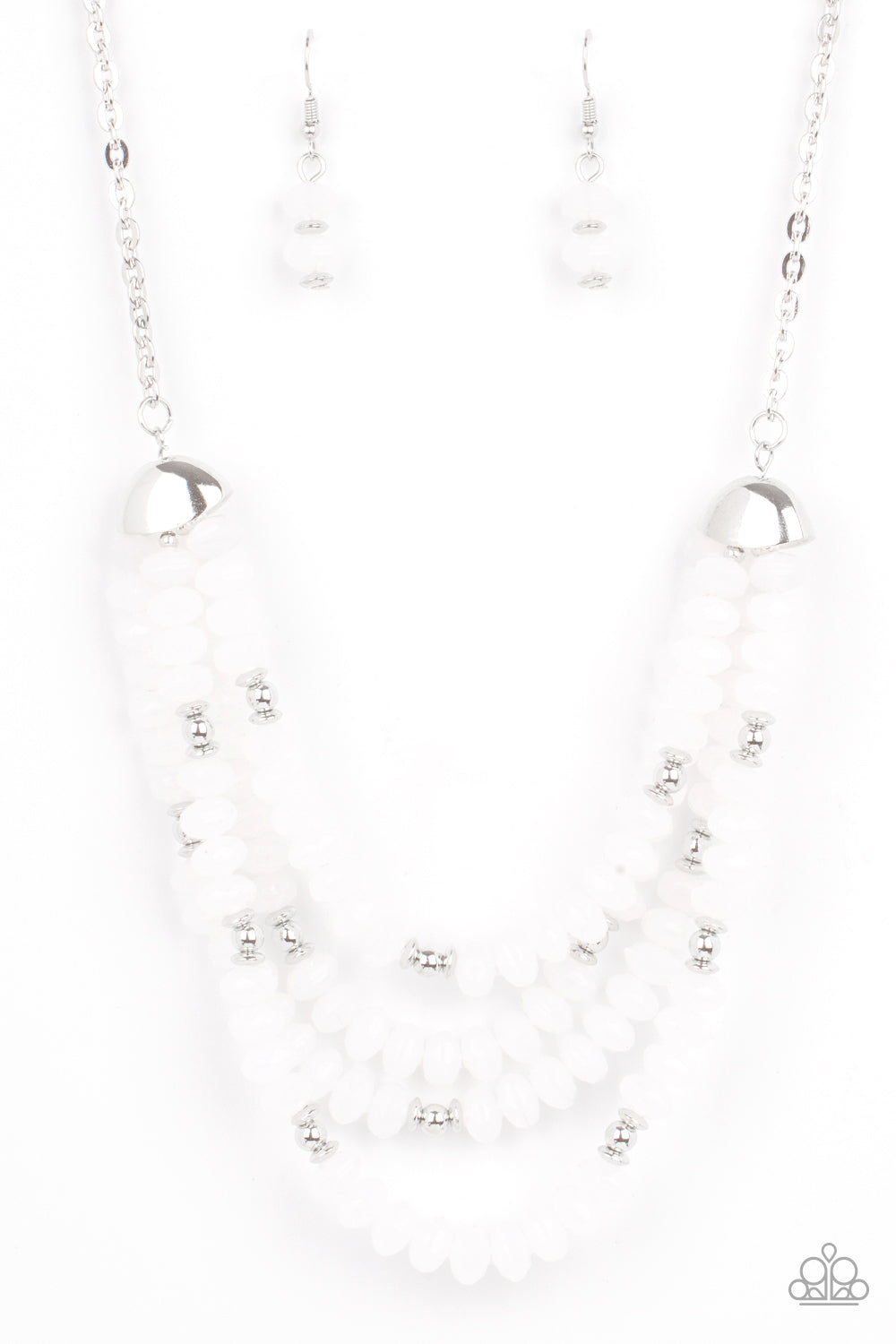 Best POSH-ible Taste - White Necklace