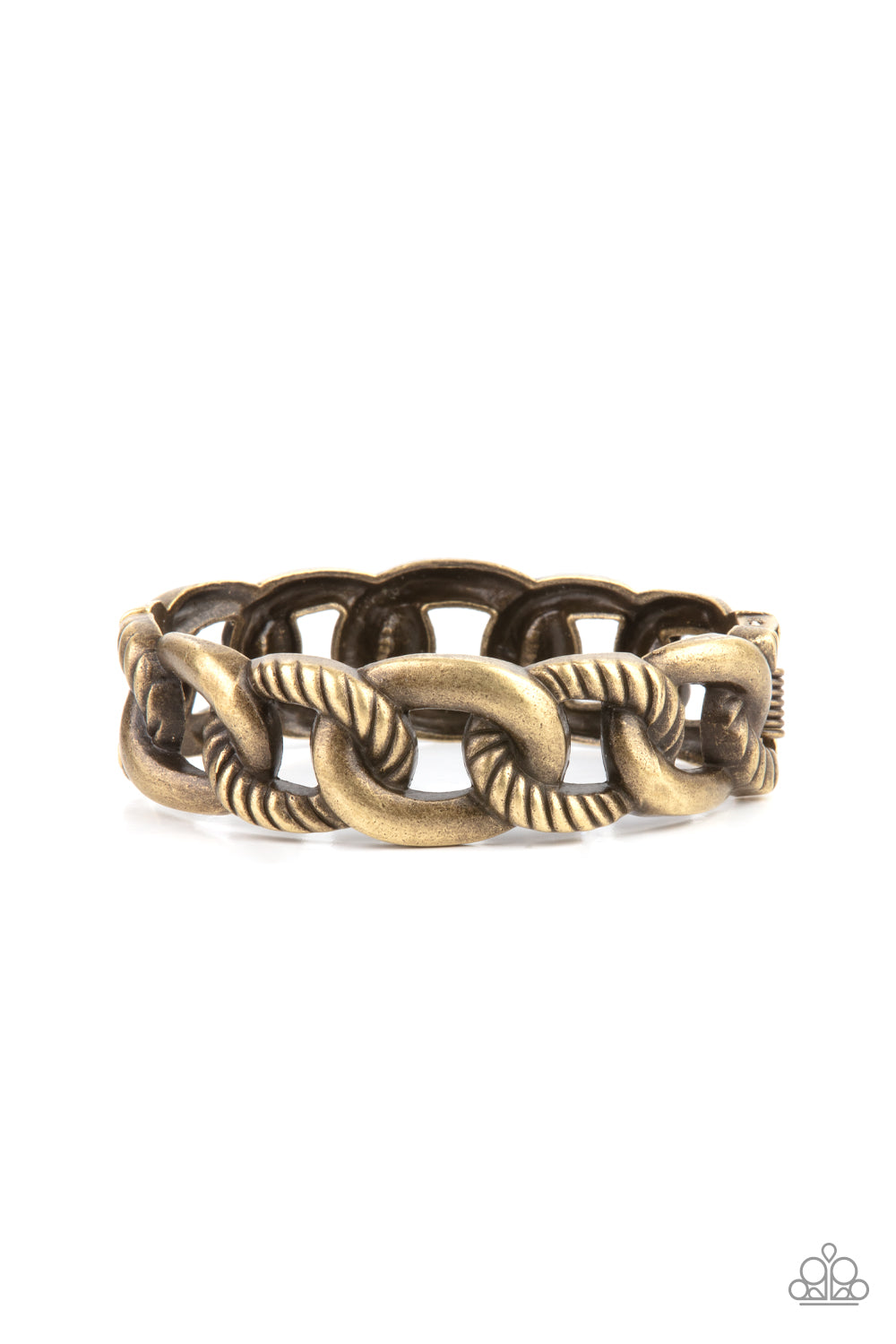 Bold Move - Brass Hinge Bracelet