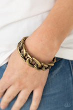 Load image into Gallery viewer, Bold Move - Brass Hinge Bracelet
