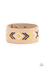 Load image into Gallery viewer, Cliff Glyphs - Yellow Snap Bracelet
