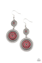 Load image into Gallery viewer, Bohemian Bedazzle - Red Earrings
