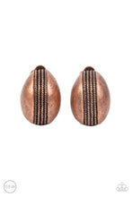 Load image into Gallery viewer, Classic Curves - Copper Clip-On Earring
