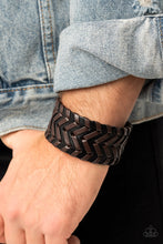 Load image into Gallery viewer, Biker Badlands - Black Urban Snap Bracelet
