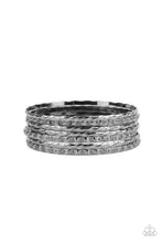 Load image into Gallery viewer, Back-To-Back Stacks - Black Bangle Bracelets
