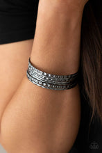 Load image into Gallery viewer, Back-To-Back Stacks - Black Bangle Bracelets
