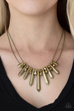 Load image into Gallery viewer, Dangerous Dazzle - Brass Necklace
