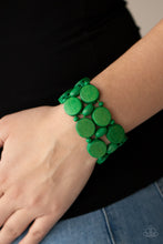 Load image into Gallery viewer, Beach Bravado - Green Stretch Bracelet
