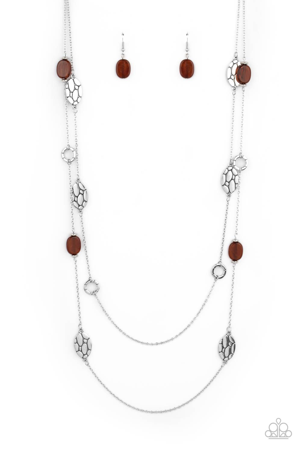 Cobble Creeks - Brown Necklace