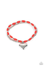 Load image into Gallery viewer, Candy Gram - Red Stretch Bracelet
